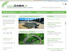 Tablet Screenshot of camping.caba.fr