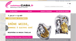 Desktop Screenshot of mediatheque.caba.fr