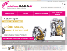 Tablet Screenshot of mediatheque.caba.fr